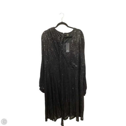 Dress Party Short By Curvesoul In Black, Size: 4x