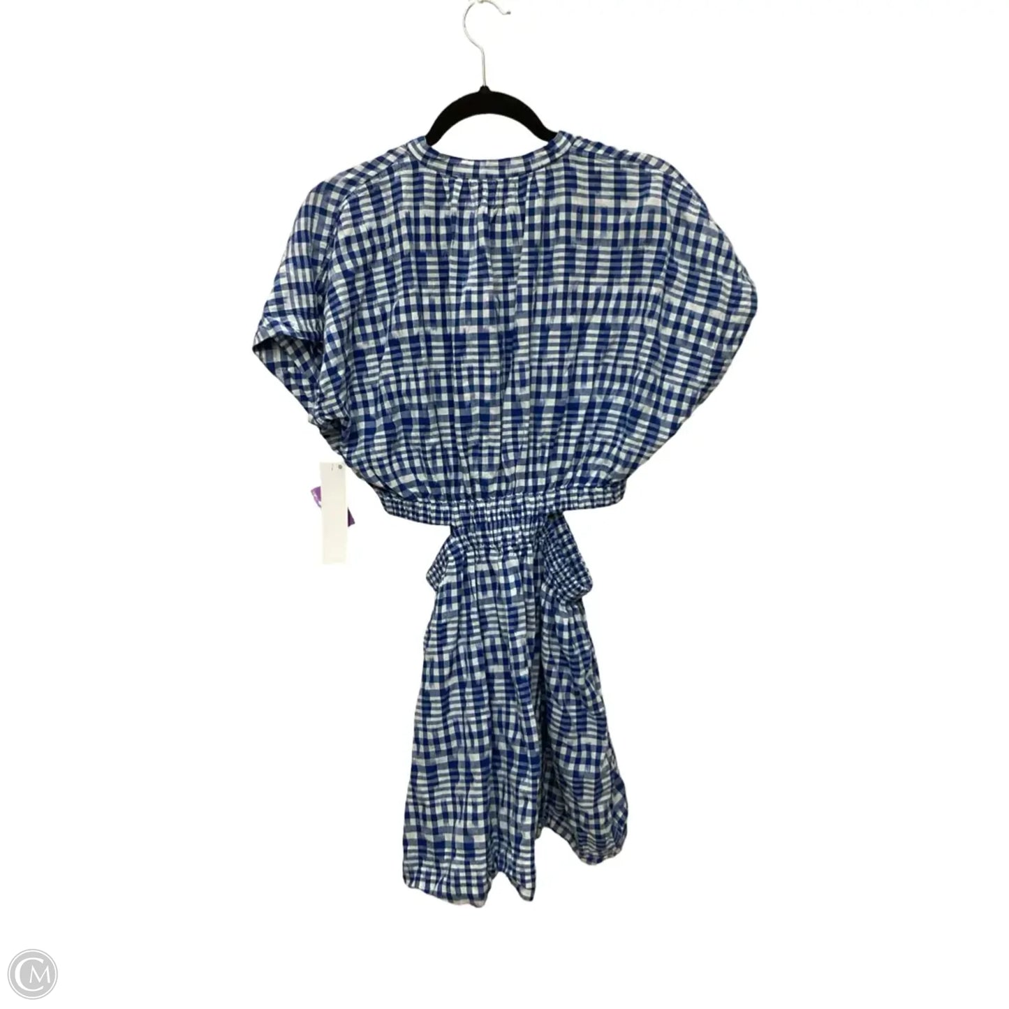 Designer Dress Casual Short By Apiece Apart In Plaid Pattern, Size: S