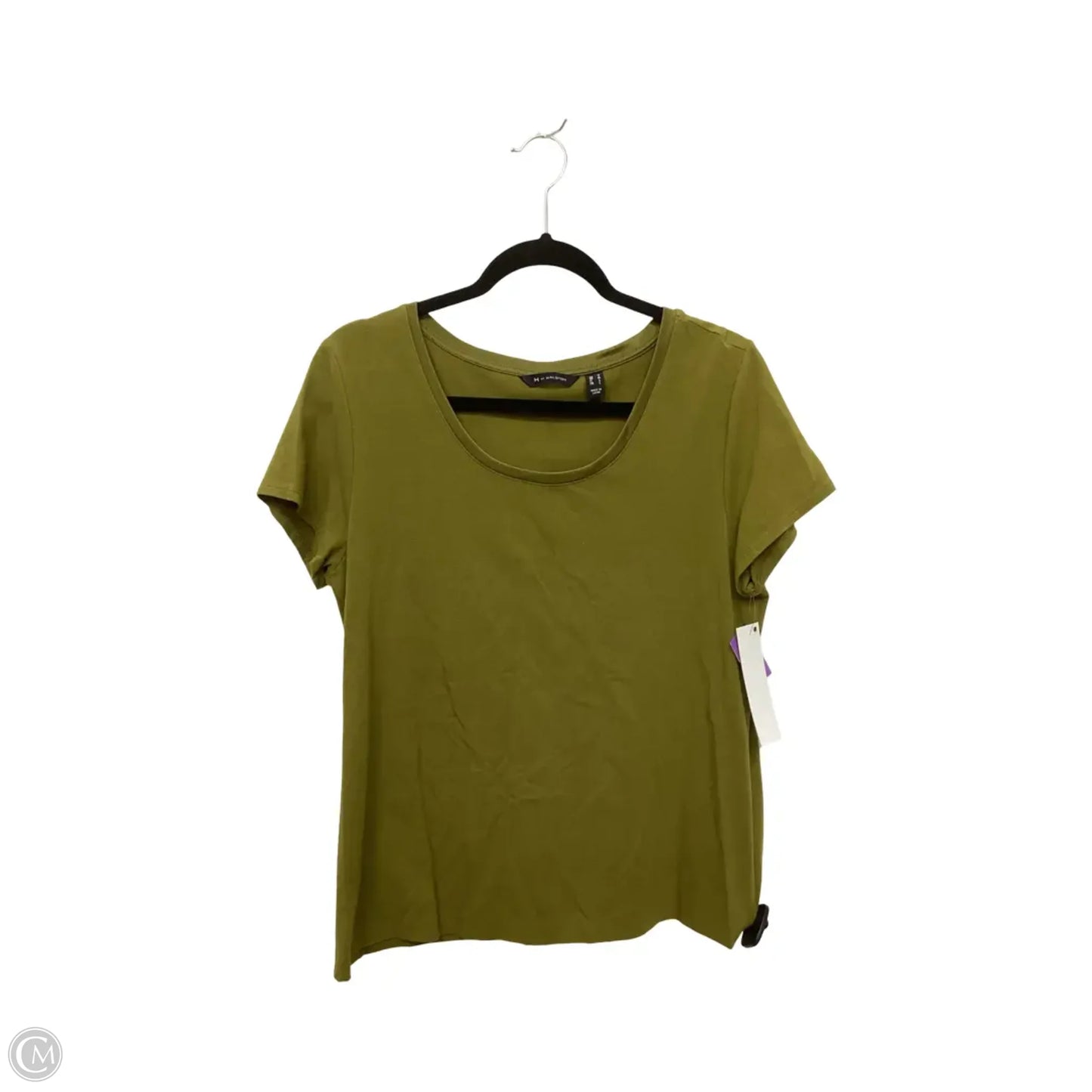 Top Short Sleeve Designer By Halston In Green, Size: M