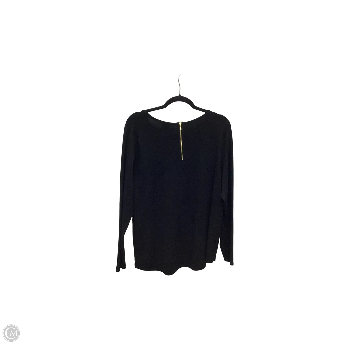 Blouse Long Sleeve By Chicos In Black, Size: 2