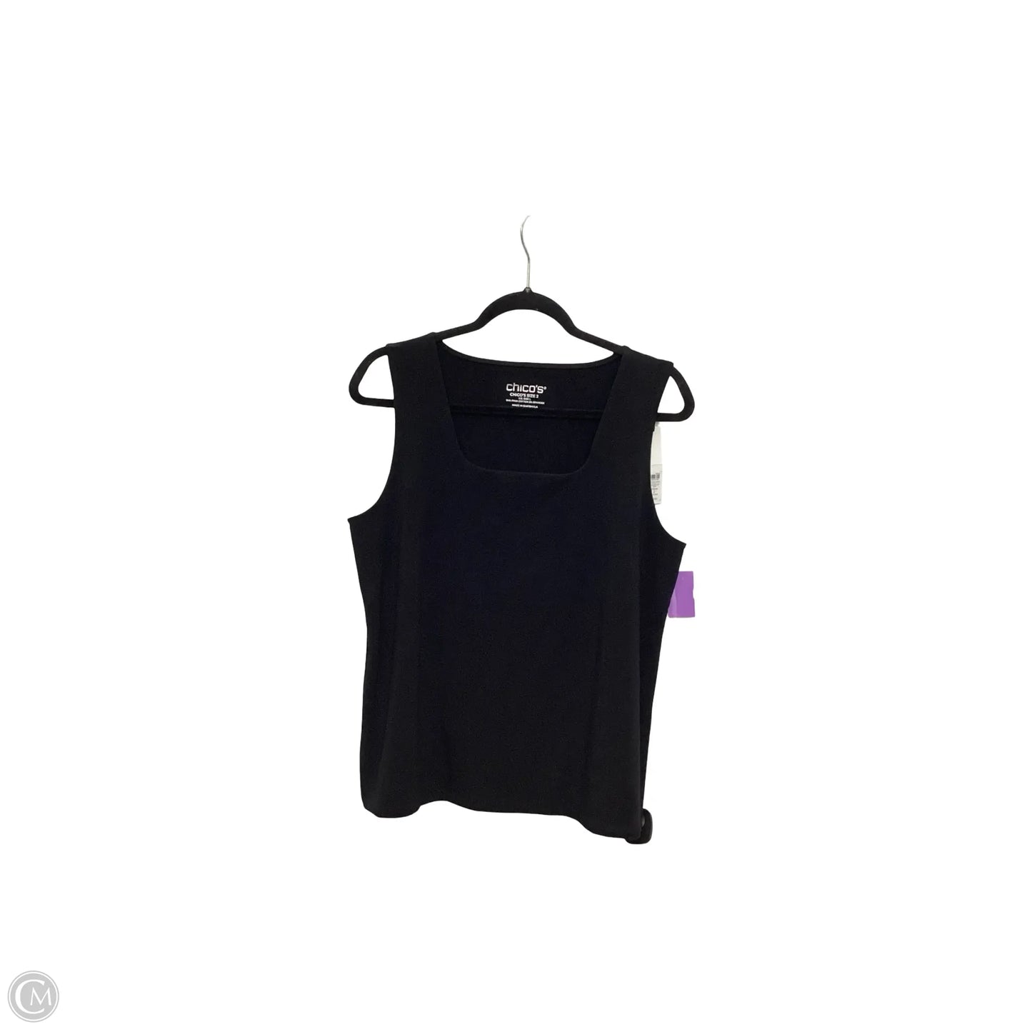 Top Sleeveless Basic By Chicos In Black, Size: 2