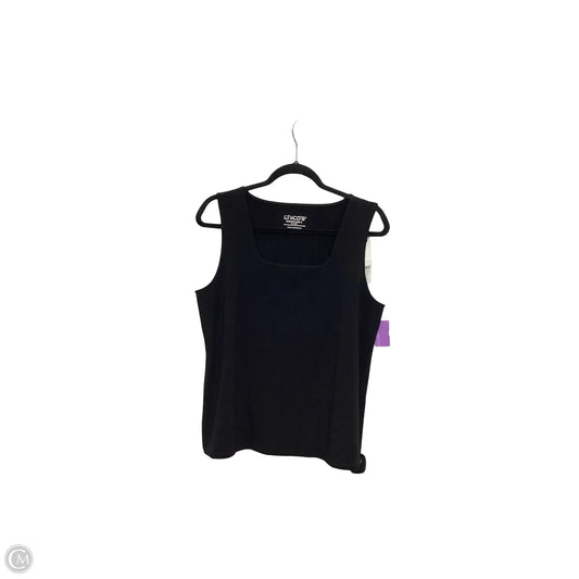 Top Sleeveless Basic By Chicos In Black, Size: 2
