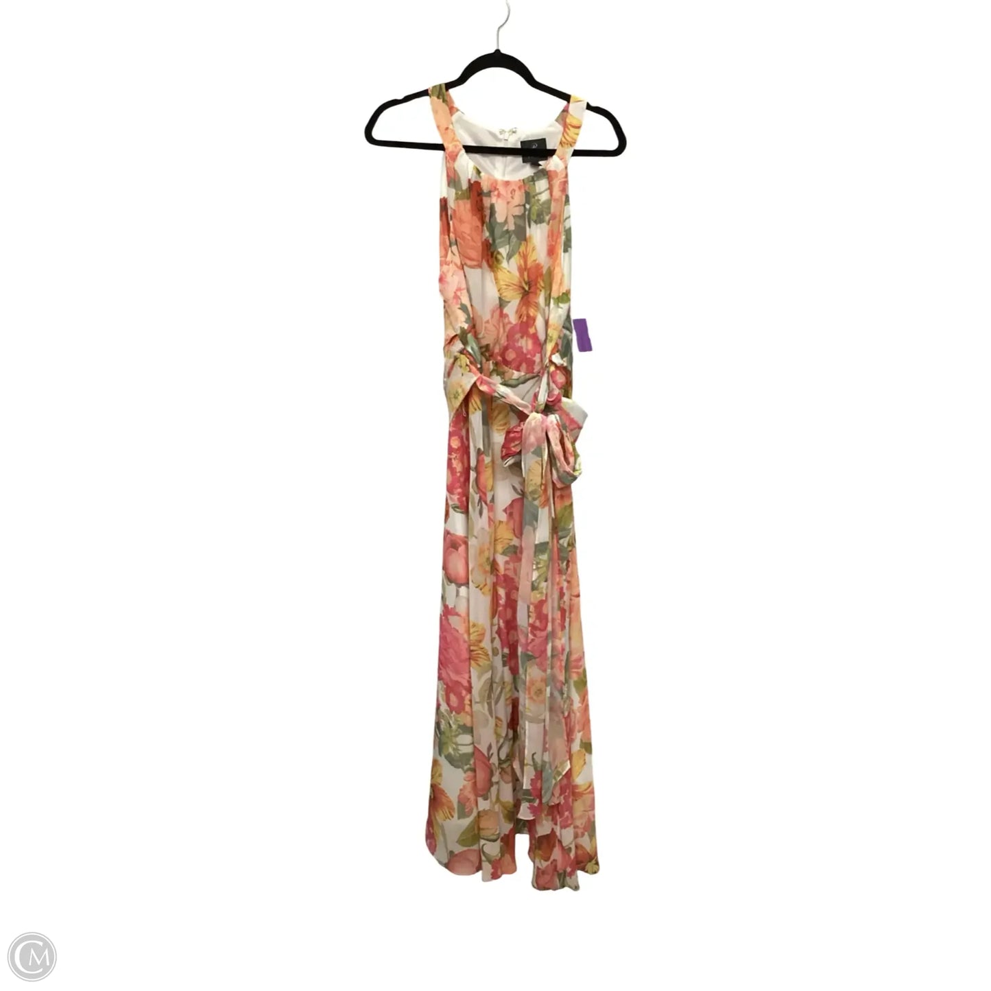 Dress Party Long By Adrianna Papell In Floral Print, Size: 18