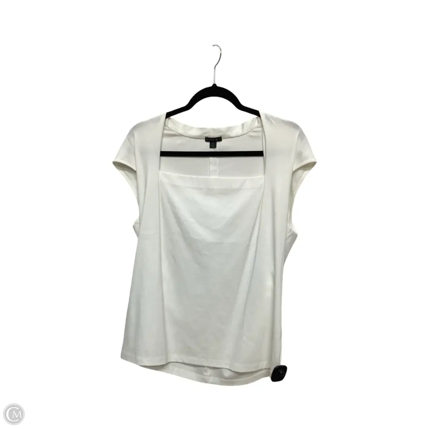Blouse Designer By Lafayette 148 In White, Size: Xl