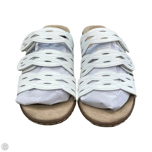 Sandals Flats By Solanz In White, Size: 9.5