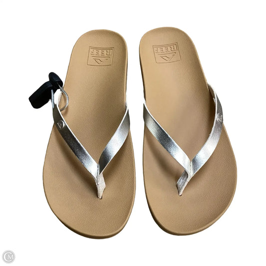 Sandals Flats By Reef In Gold, Size: 7