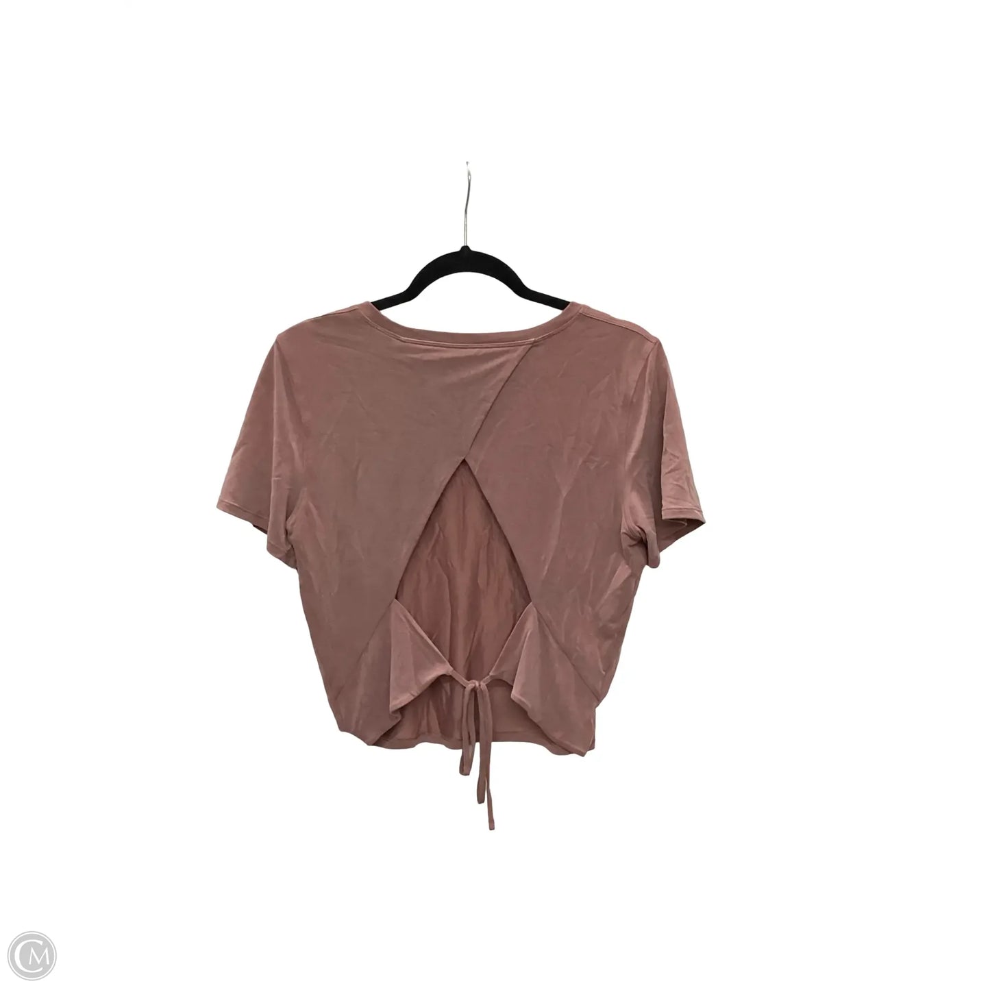 Athletic Top Short Sleeve By Lululemon In Red, Size: 10
