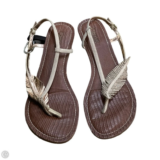 Sandals Flats By Carlos By Carlos Santana In Tan, Size: 8.5