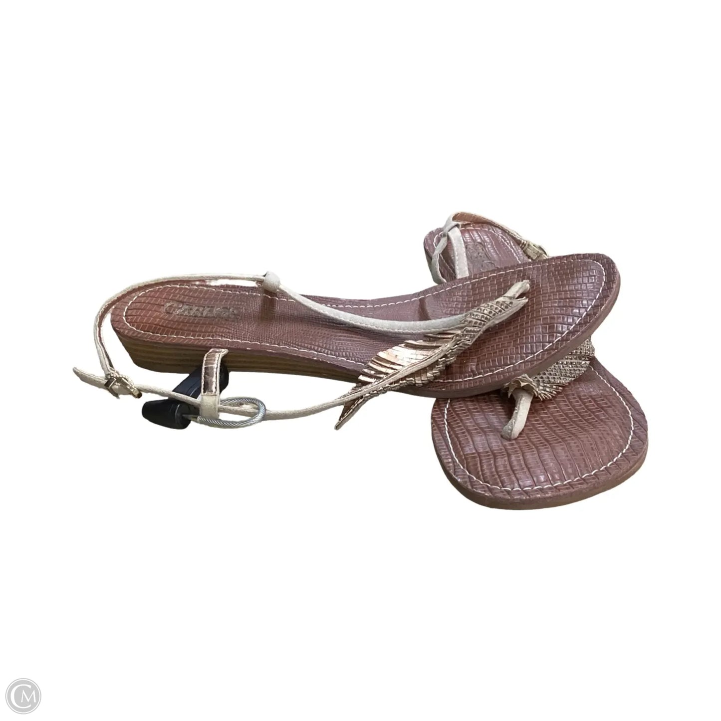 Sandals Flats By Carlos By Carlos Santana In Tan, Size: 8.5