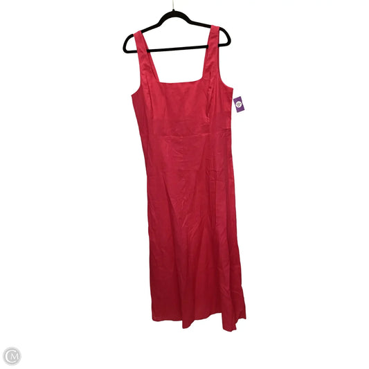 Dress Casual Midi By Gap In Pink, Size: L