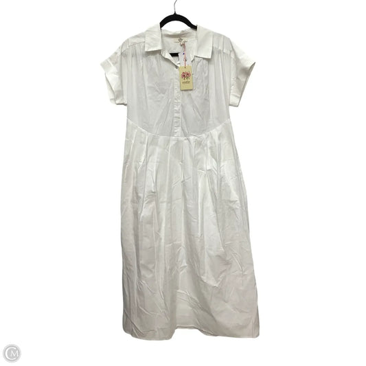 Dress Casual Midi By Entro In White, Size: L