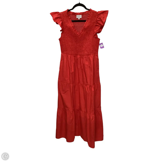 Dress Casual Midi By Sugar Lips In Red, Size: L