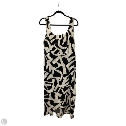 Dress Casual Midi By Indigo Rose In Black & White, Size: Xl