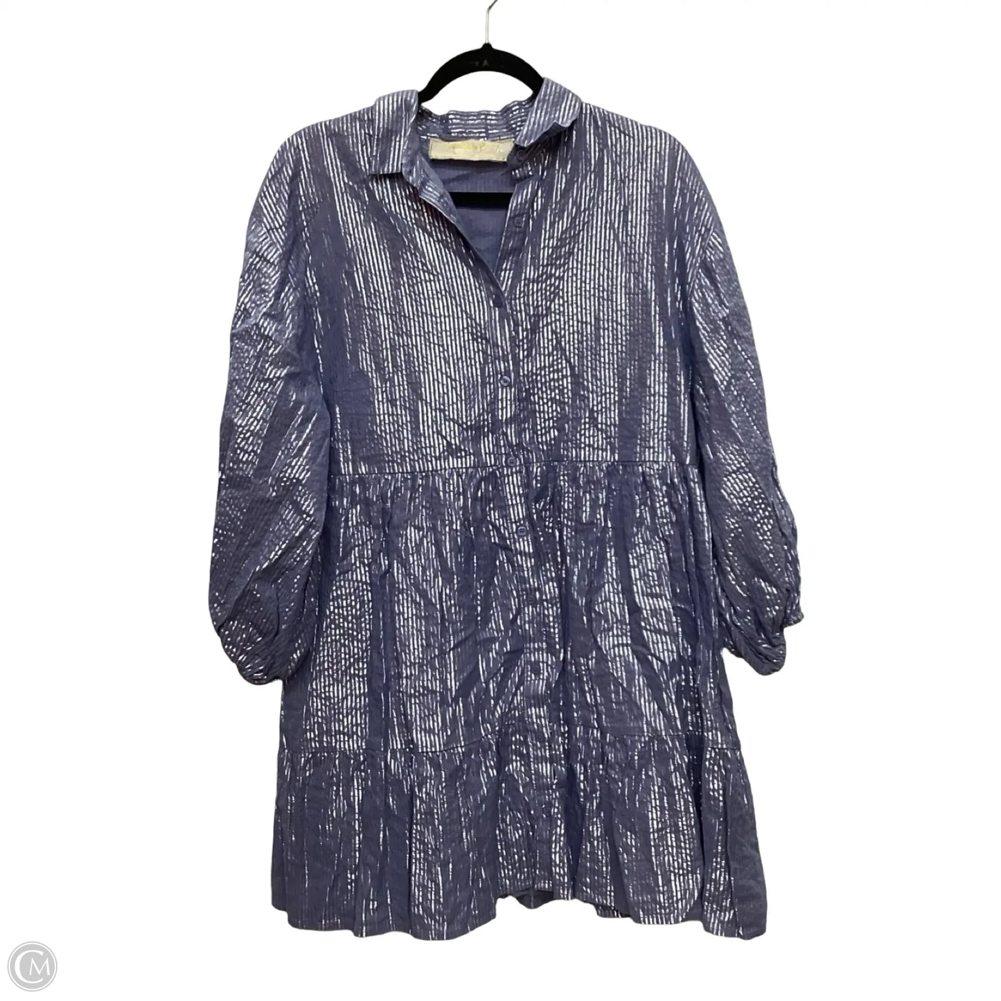 Designer Dress Casual Short By Jens Pirate Booty In Blue, Size: M