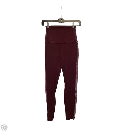 Athletic Leggings By Lululemon In Red, Size: 4