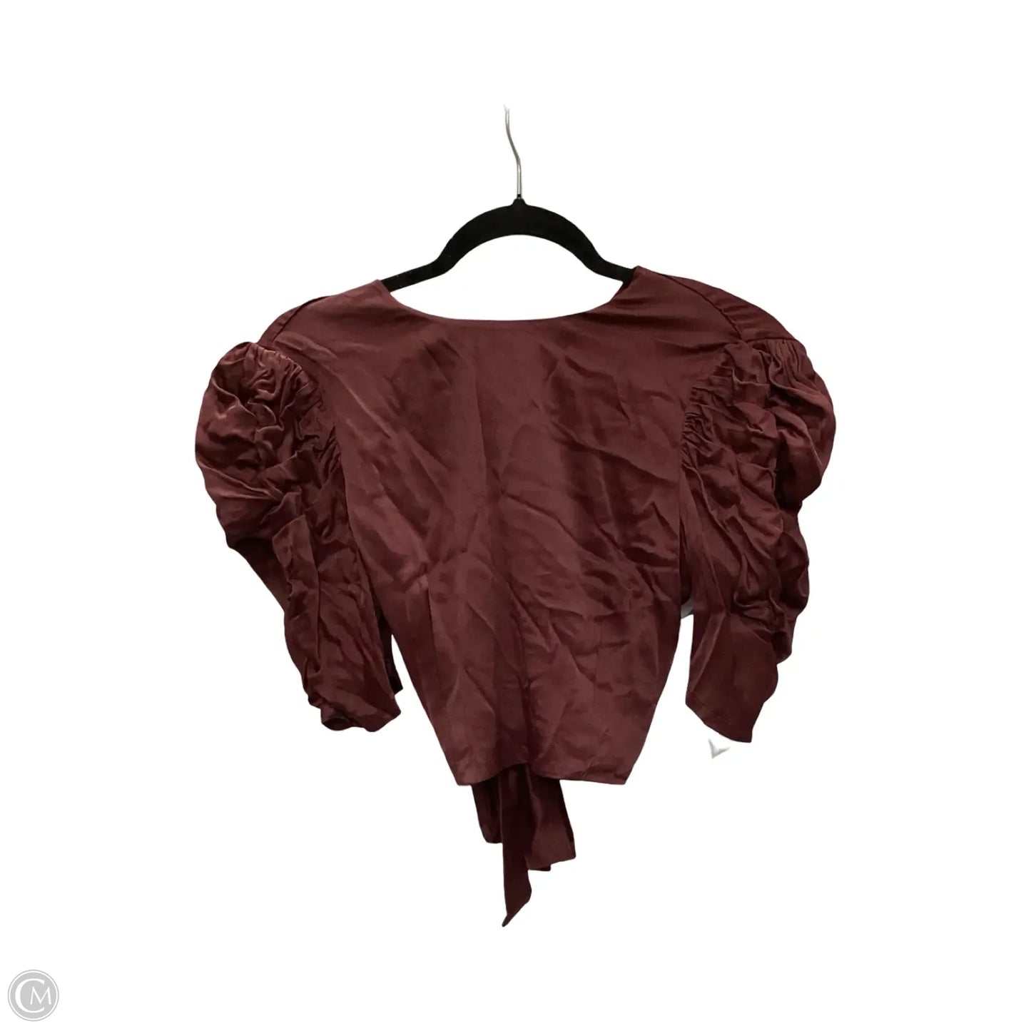 Designer Blouse Short Sleeve By Bardot In Red, Size: S
