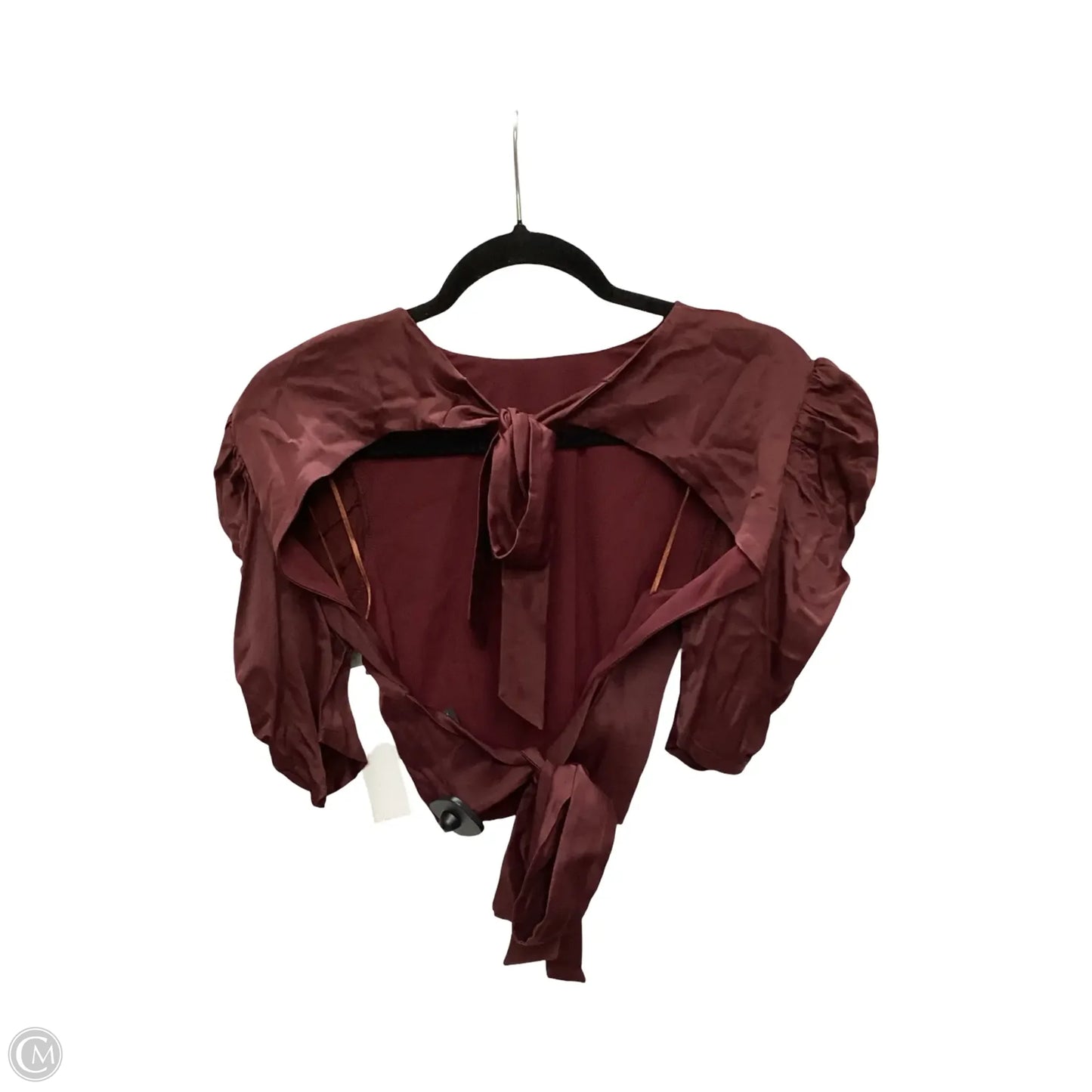 Designer Blouse Short Sleeve By Bardot In Red, Size: S