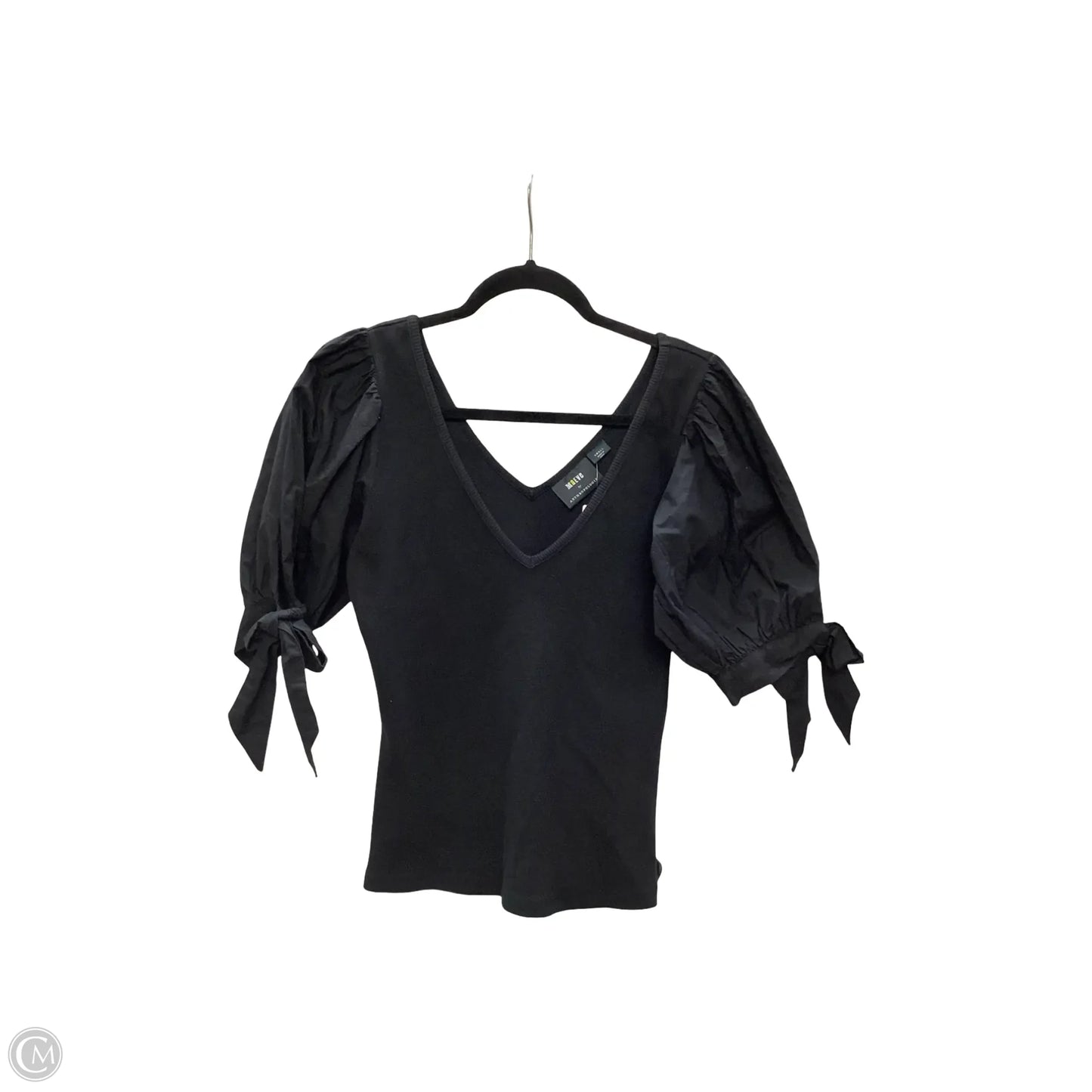 Blouse Long Sleeve By Maeve In Black, Size: S