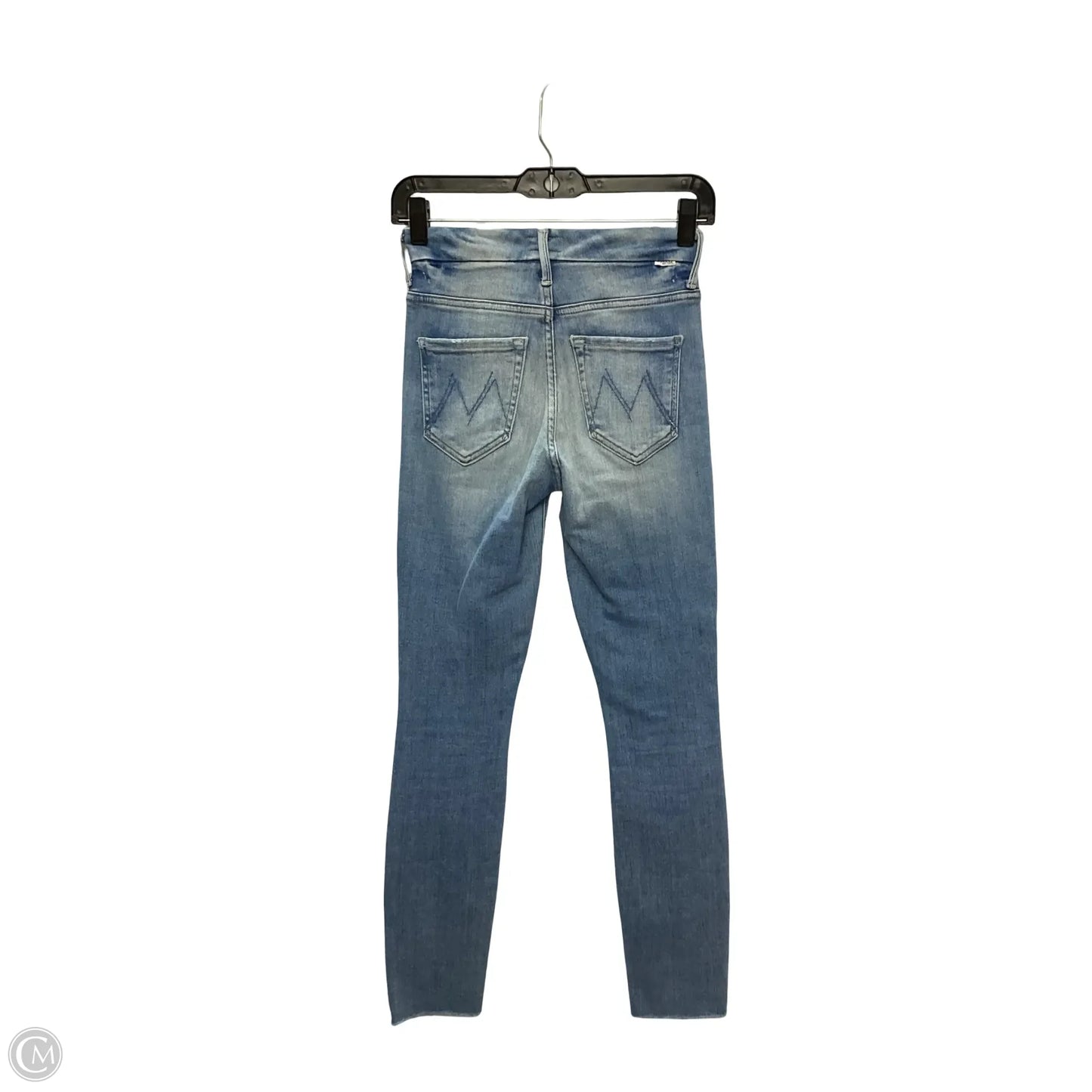 Designer Jeans Skinny By Mother In Blue Denim, Size: 0