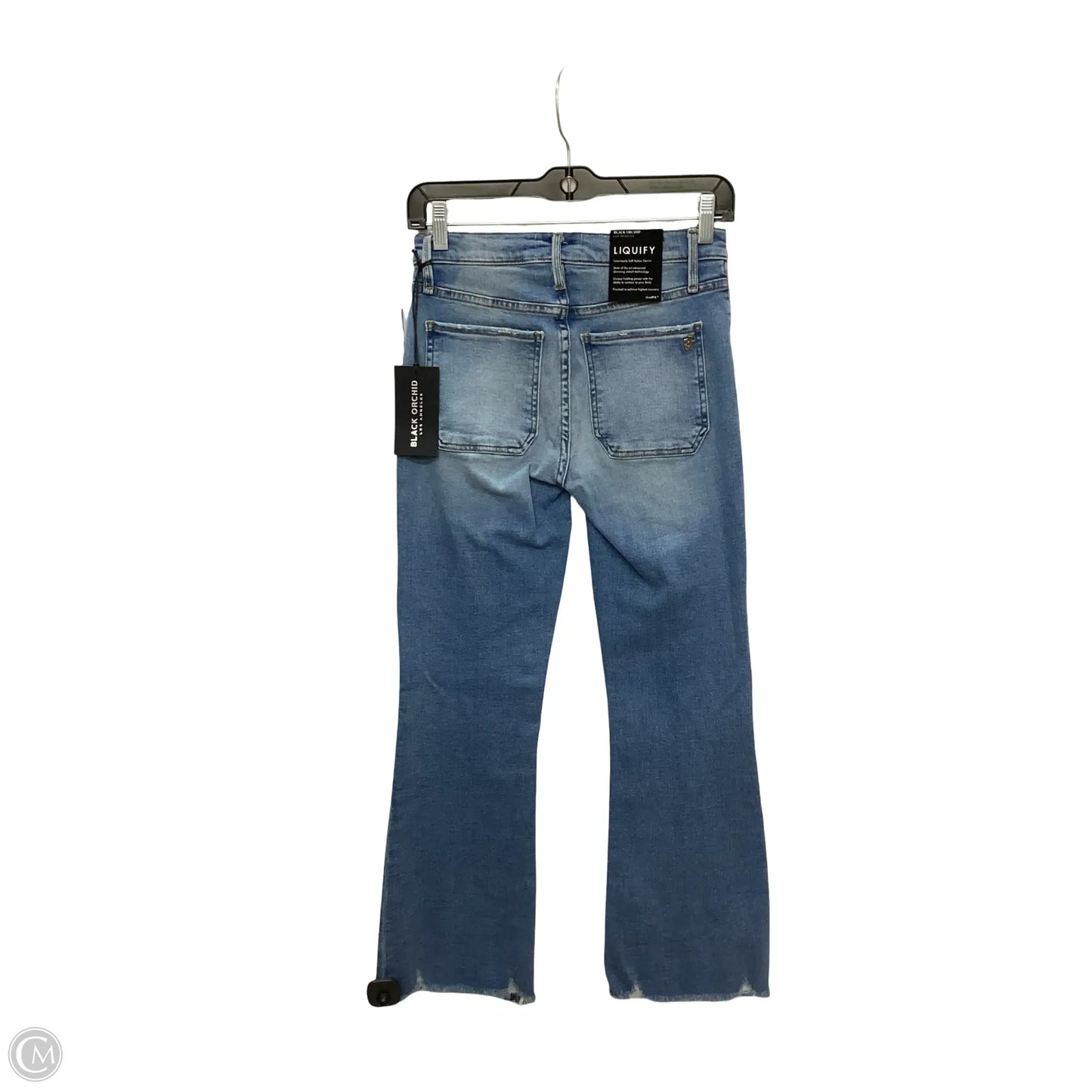 Designer Jeans Flared By Black Orchid In Blue Denim, Size: 2