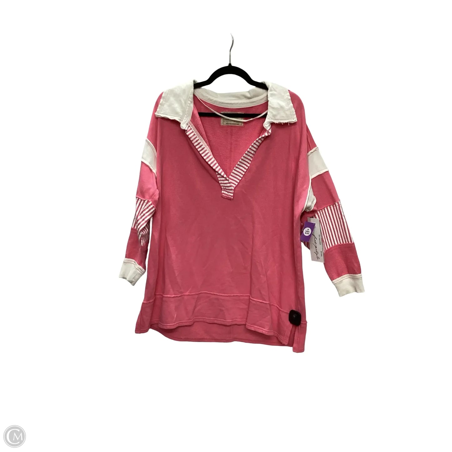 Sweatshirt Collar By We The Free In Pink, Size: S
