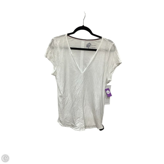 Blouse Short Sleeve By Pilcro In White, Size: M
