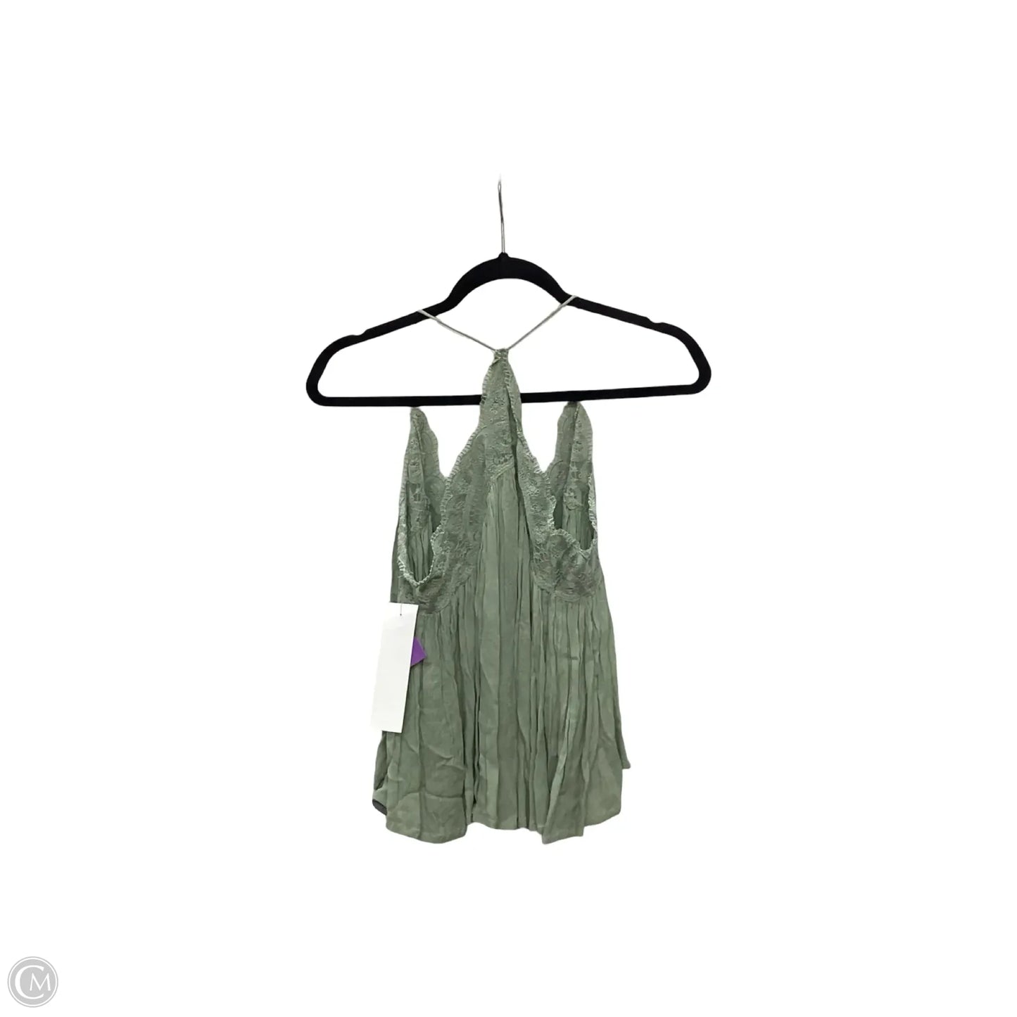 Blouse Sleeveless By Free People In Green, Size: S