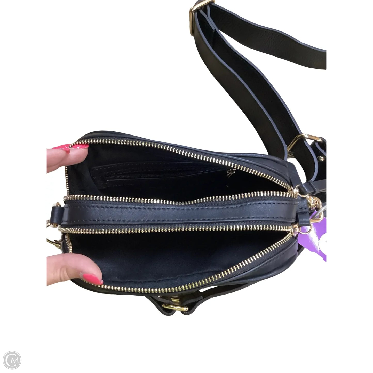 Crossbody Leather By Ted Baker, Size: Medium