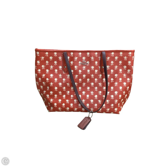 Tote Designer By Coach, Size: Medium