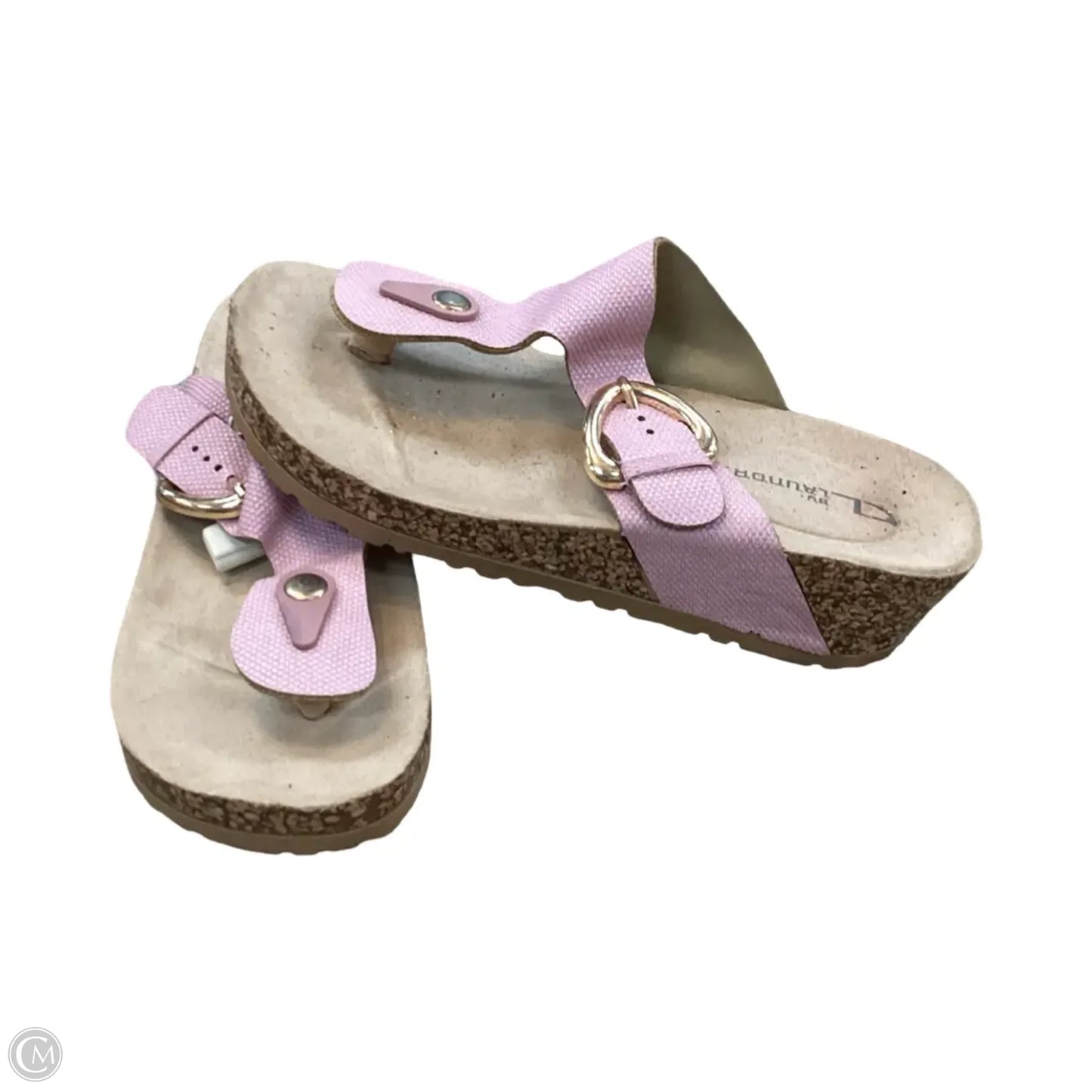 Sandals Heels Wedge By Cl By Chinese Laundry In Pink, Size: 7