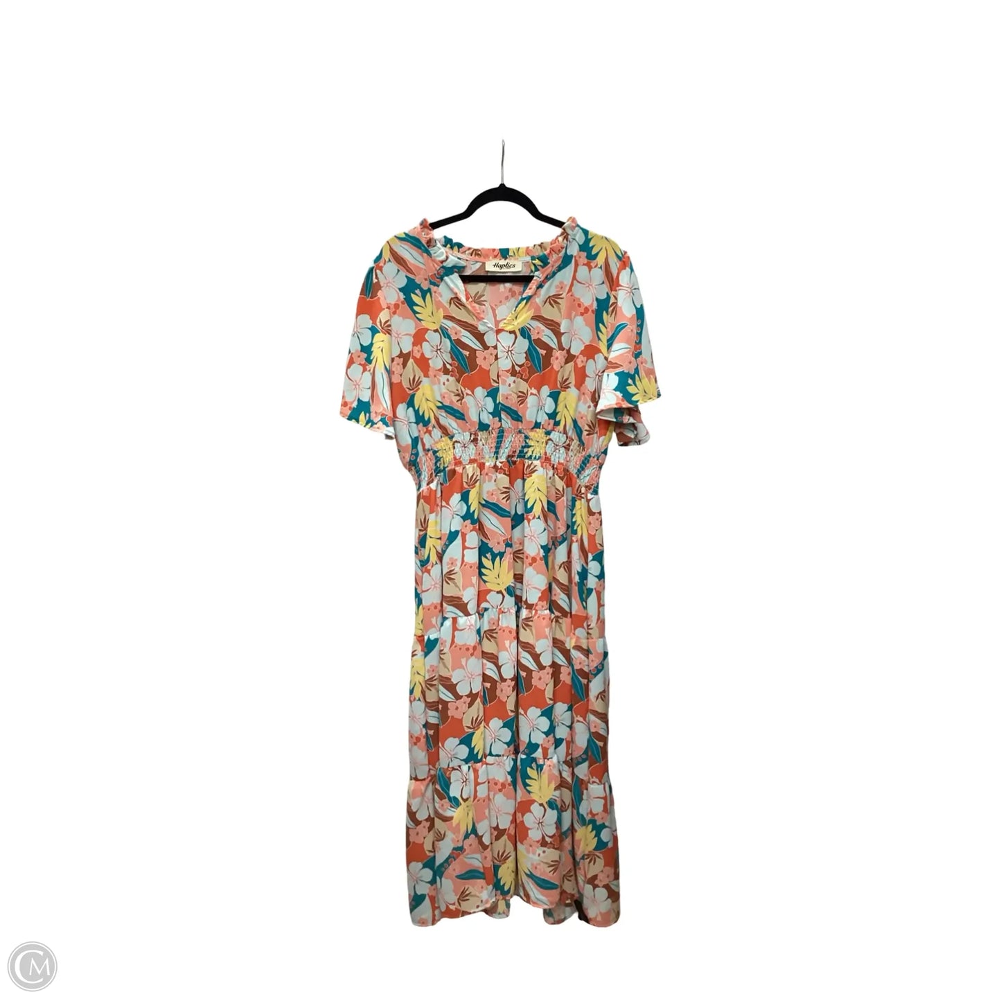 Dress Casual Maxi By Haptics In Floral Print, Size: 1x