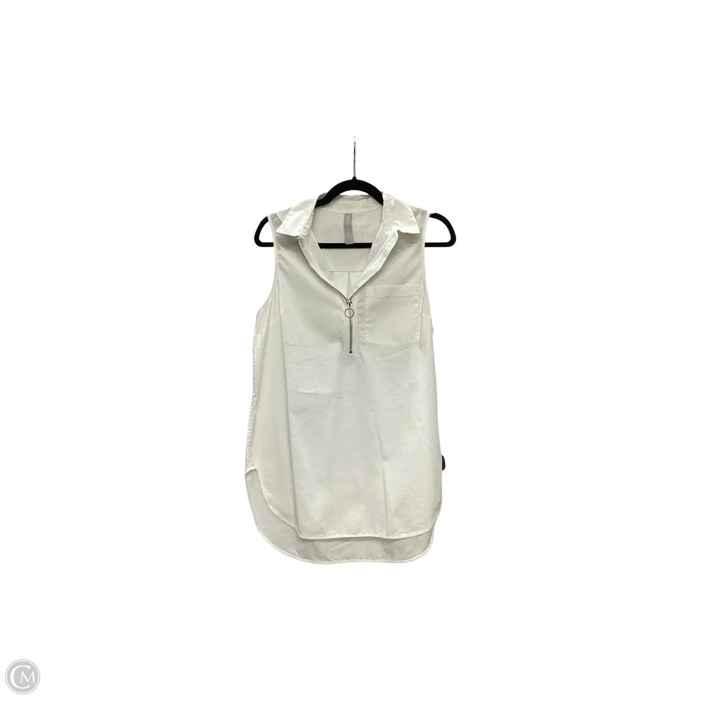 Blouse Sleeveless By Athleta In White, Size: S