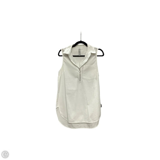 Blouse Sleeveless By Athleta In White, Size: S