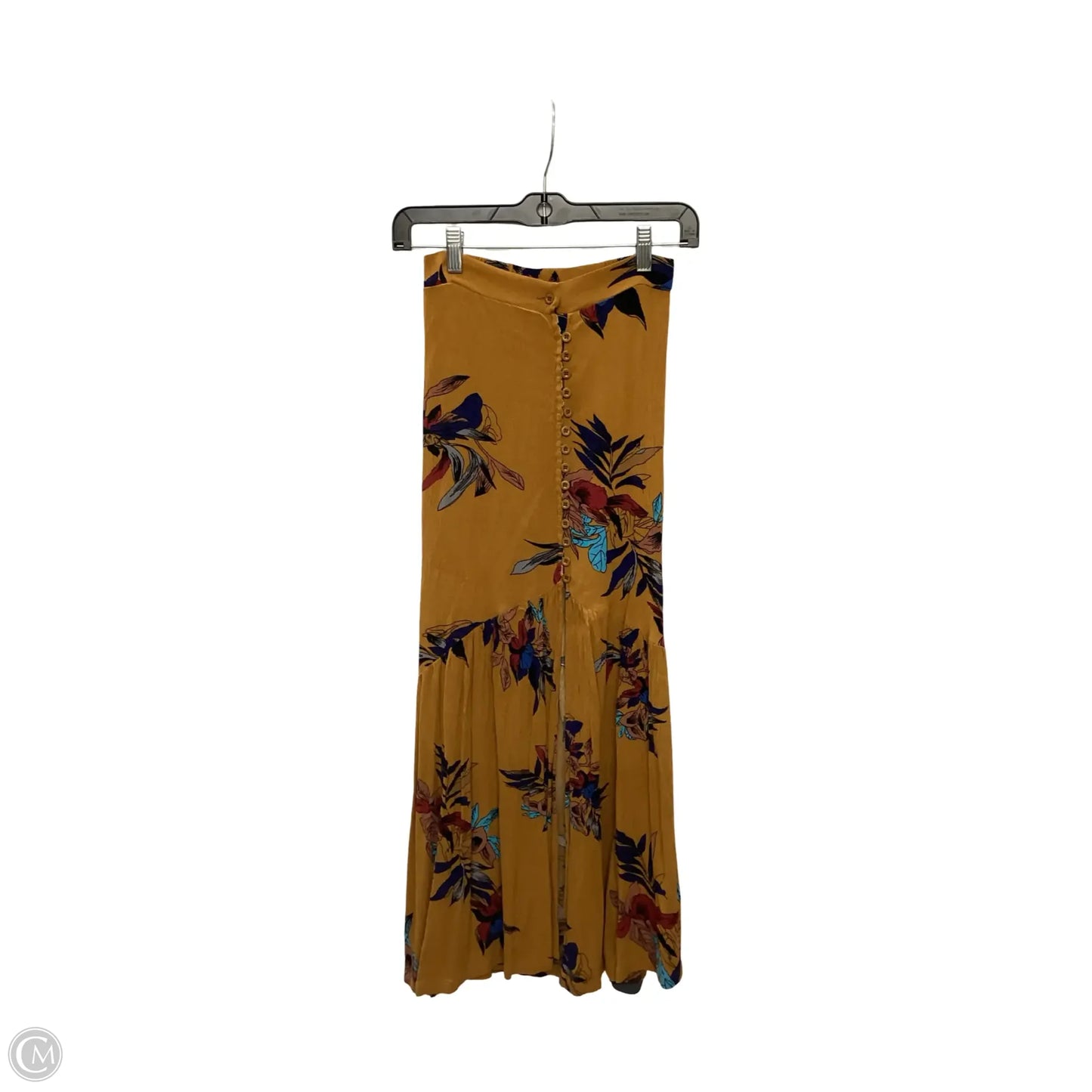Skirt Maxi By Pink Diamond In Orange, Size: S