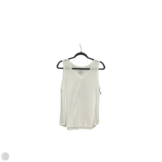 Top Sleeveless Basic By Chicos In White, Size: M