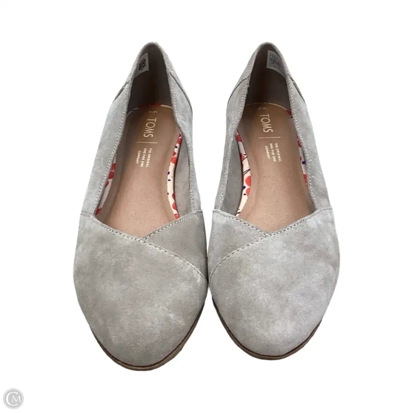 Shoes Flats By Toms In Grey, Size: 9