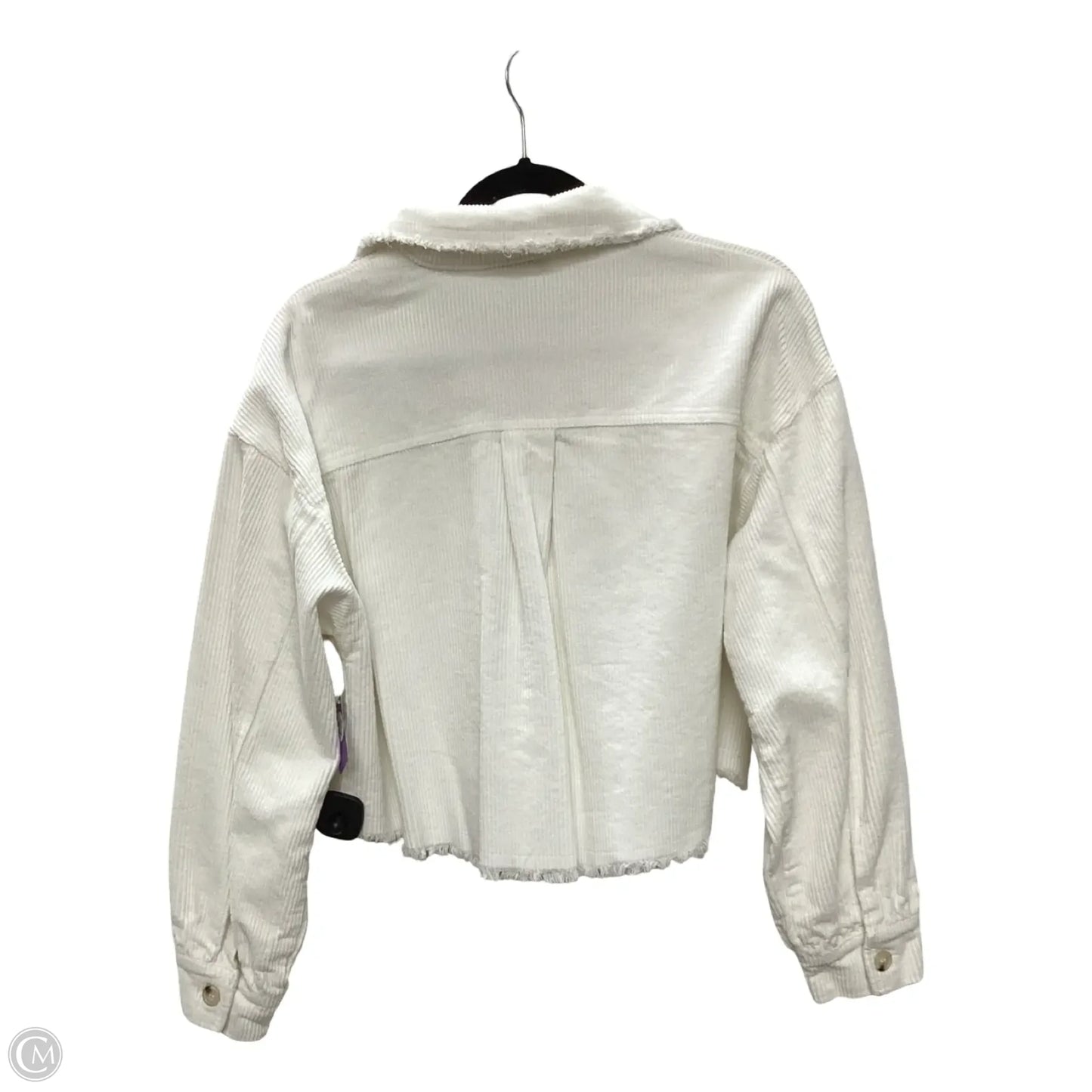 Jacket Shirt By White Birch In Cream, Size: S