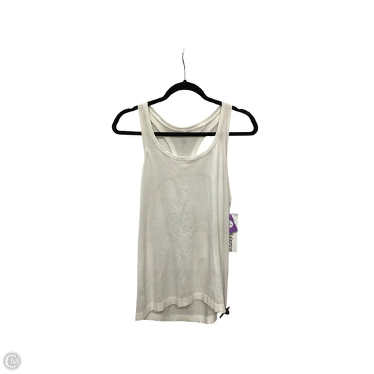Athletic Tank Top By Lululemon In White, Size: 10