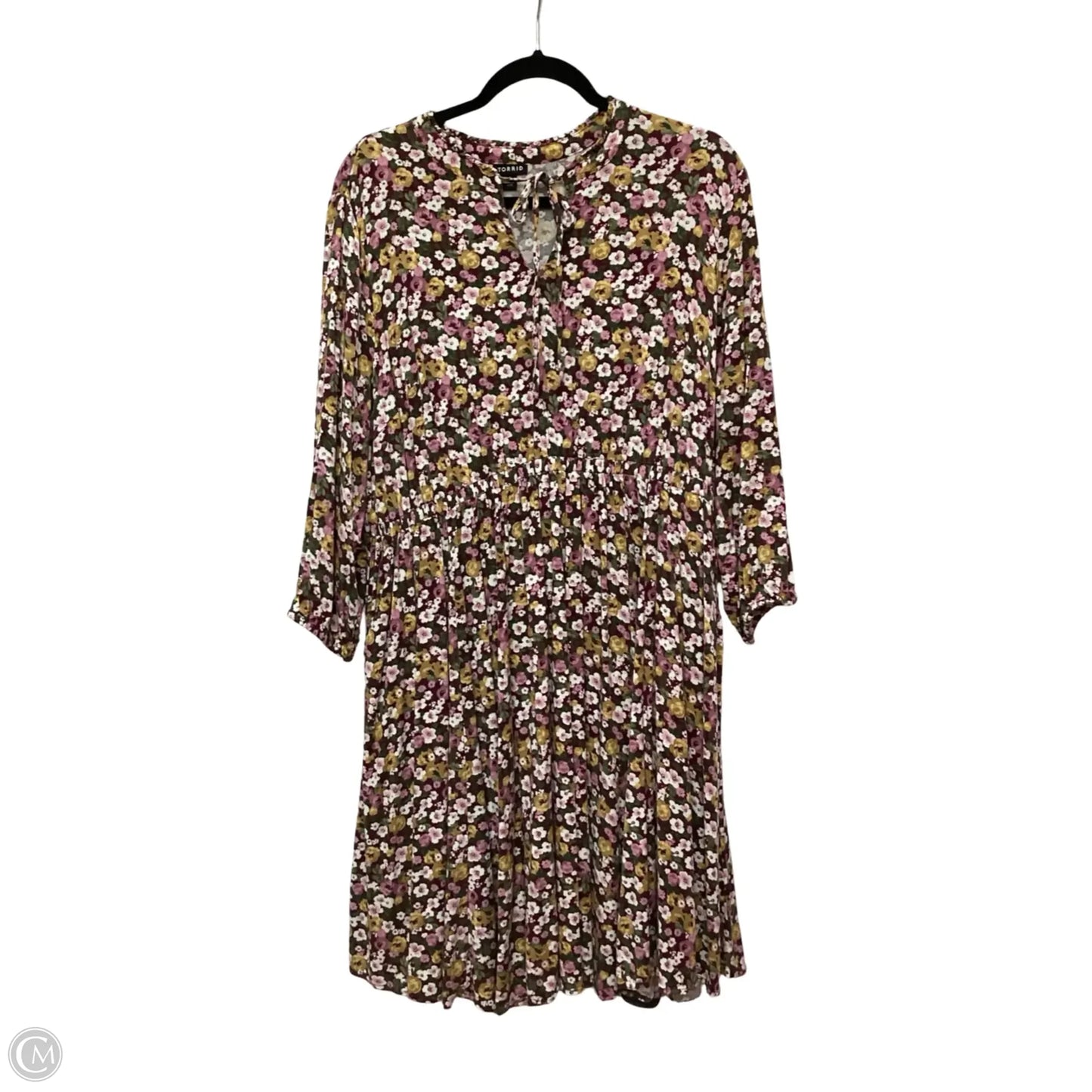 Dress Casual Short By Torrid In Floral Print, Size: 1x