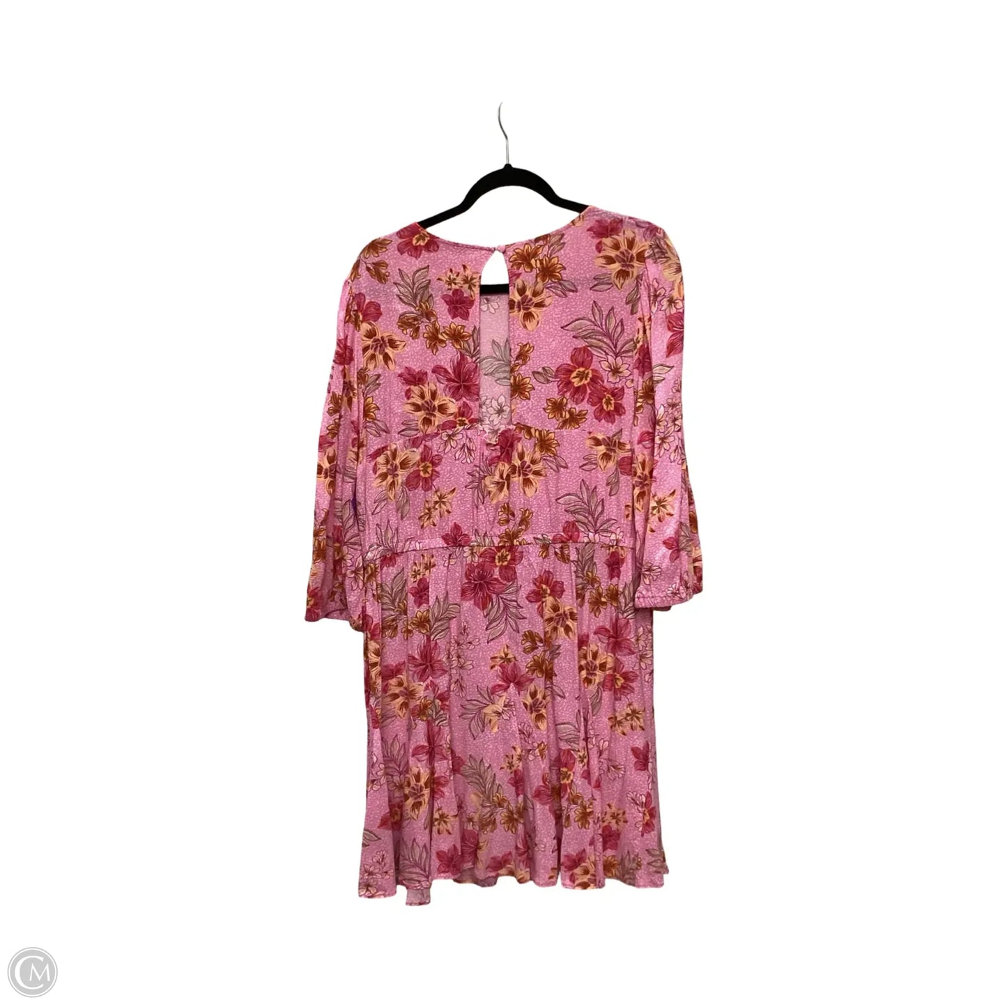 Dress Casual Midi By Loft In Floral Print, Size: Xl