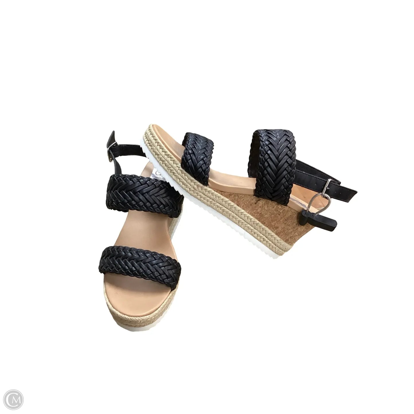 Sandals Heels Wedge By Dolce Vita In Black, Size: 10