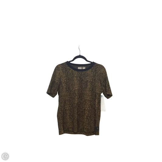 Top Short Sleeve By Chicos In Animal Print, Size: M