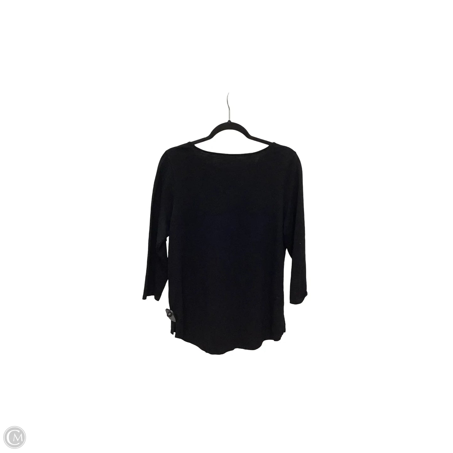 Blouse 3/4 Sleeve By Chicos In Black, Size: 2