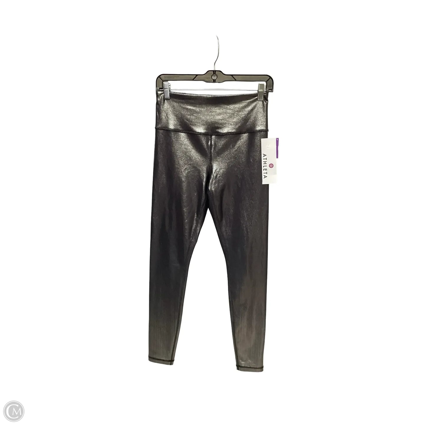 Athletic Leggings By Athleta In Silver, Size: S