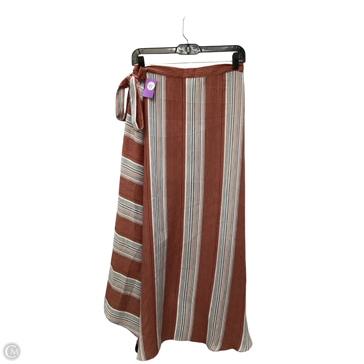 Skirt Midi By Lavender Field In Striped Pattern, Size: L