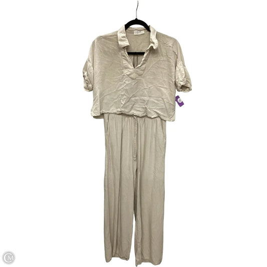 Pants Set 2pc By Gilli In Tan, Size: S