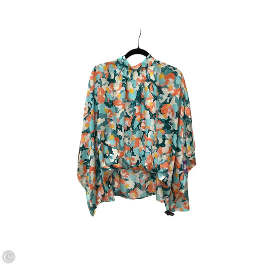 Blouse 3/4 Sleeve By Fabrik In Multi-colored, Size: S