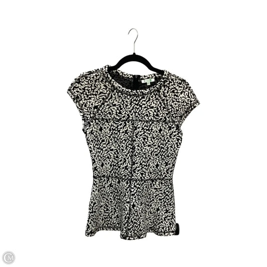 Designer Blouse Short Sleeve By Jade Melody Tam In Animal Print, Size: Xs