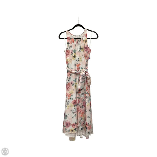 Dress Casual Midi By Nicole Miller In Floral Print, Size: 8