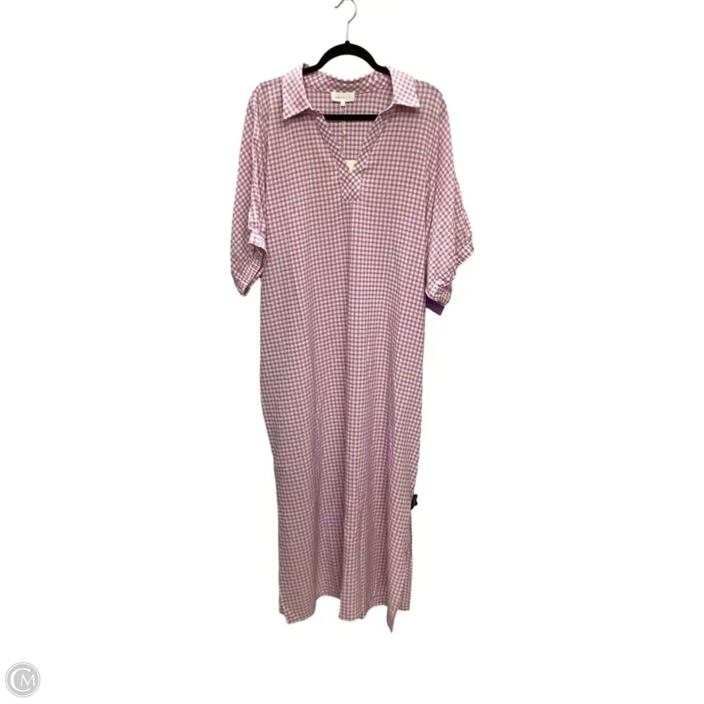 Dress Casual Maxi By Entro In Checkered Pattern, Size: 1x